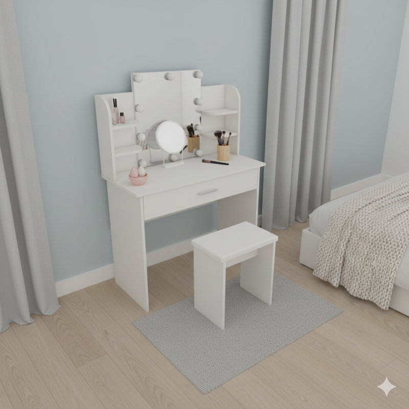 Une commode simple avec un tiroir simple.
