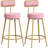 Lovette Upholstered Counter Stool with Iron Frame-851359319