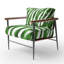 Chaise à accoudoirs rembourrée Zebra-112840425-108432861