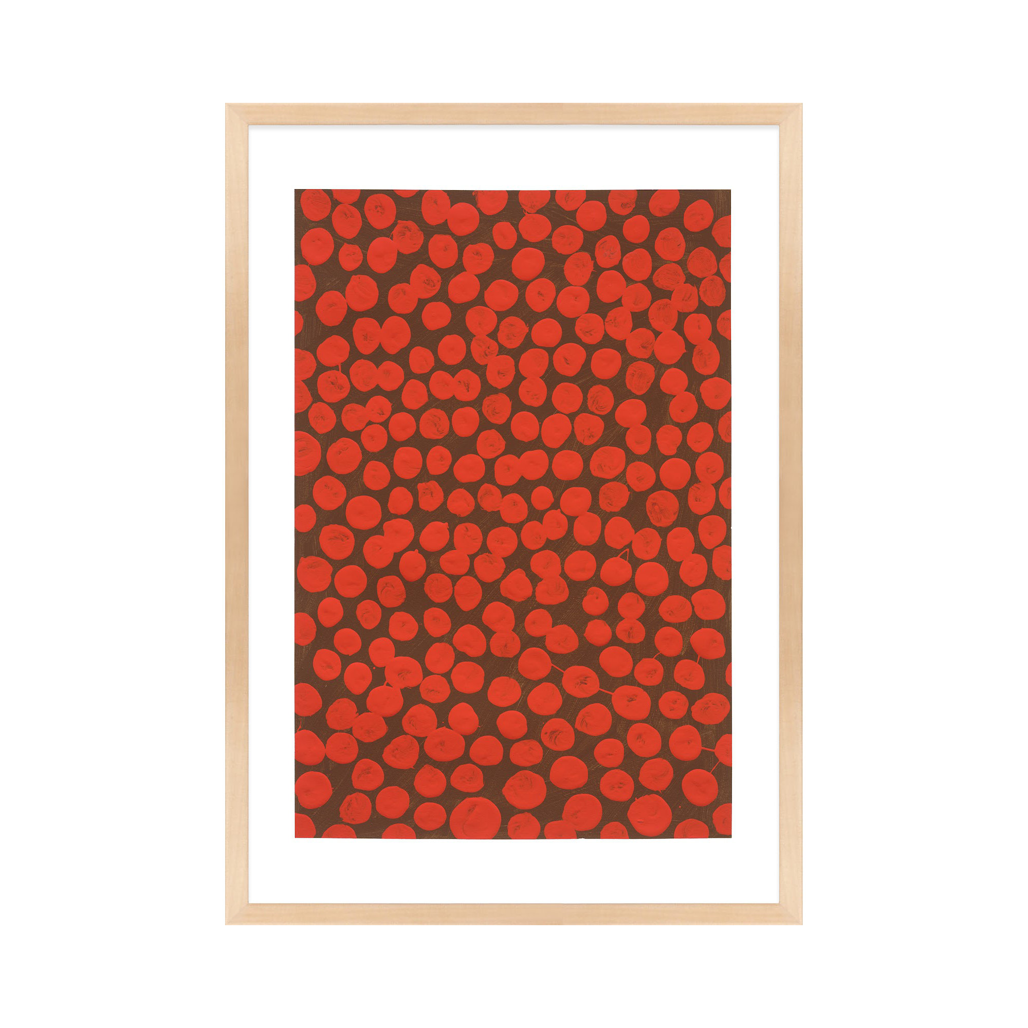 Salsa On Brown by Michela Sorrentino, Brown, 50" H x 35" W x 1.25" D