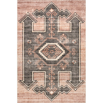 Marylene Geometric Machine Washable Area Rug