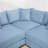 Kojka Convertible Corduroy Sectional Sofa with Thick Armrests & Movable Ottoman-114888065-128918114