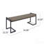 Banc industriel en bois et métal-1132751726
