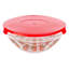 20-Piece Glass Bowls with Lids Set - Strawberry Design Mixing Bowls Set with Multiple Sizes