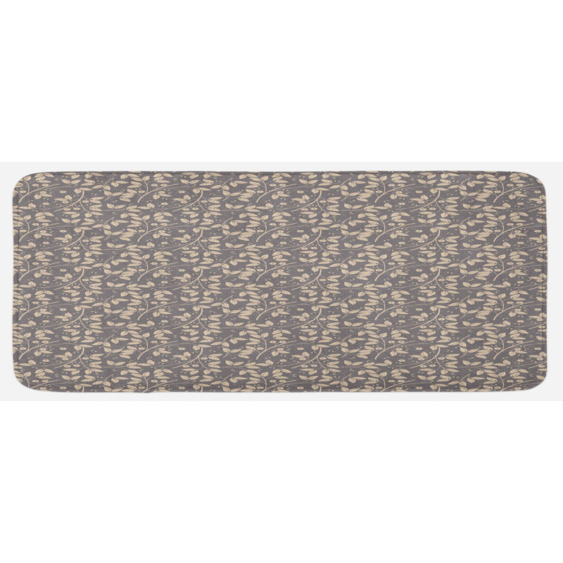 Tapis de cuisine à feuilles