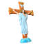 Décoration murale en résine pour croix avec dieu, statue de crucifixion religieuse