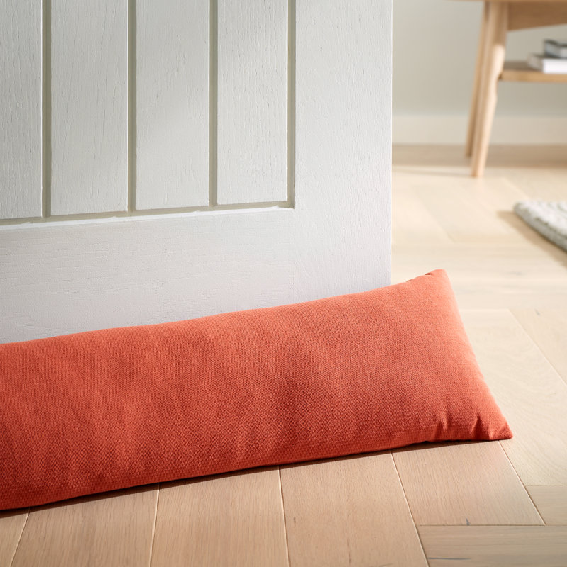 Wilson Velvet Door Draught Excluder, Orange