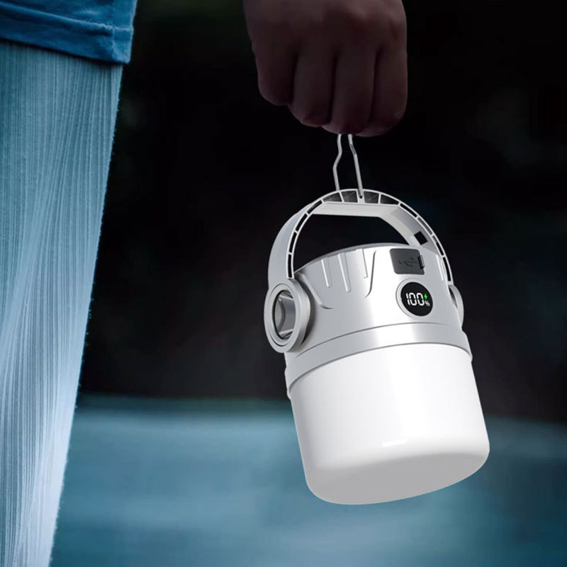 Lampe de camp d'extérieur à pile solaire et rechargeable à énergie solaire