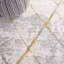 Tapis géométrique en polyester tissé à la machine Ramm-87115331