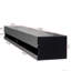 Meuble télé 80 po avec lumières à DEL et ensemble de rangement spacieux, unité murale noire 20 couleurs, Flair Group contemporain