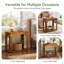 Solid Wood Pedestal End Table