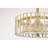 Belmonte Brass Fandelier Lighted Ceiling Fan With Crystal Shade Brass Trim Remote Control
