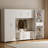 2-Door Storage Bench with Open Cubbies