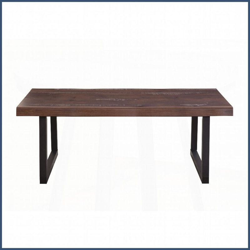 Table basse Rustic Live Edge Brown