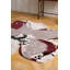 Wool Abstract Area Rug in Ivory/Gray-74187235
