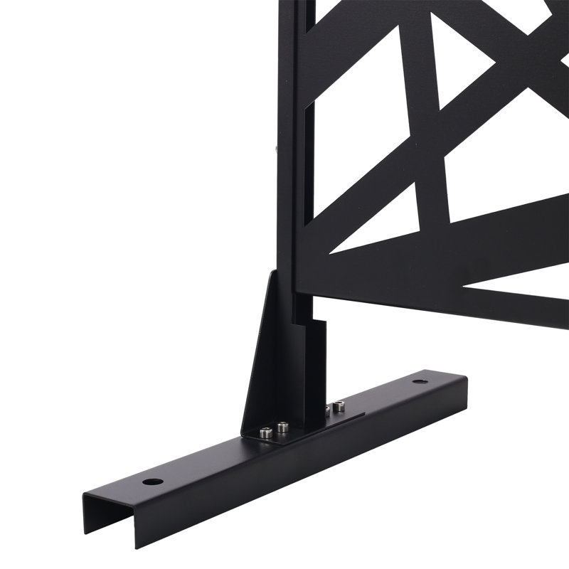 Écran d'intimité extérieur et intérieur H 76 po x l 48 po, Noir