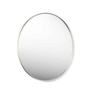 Essential Round Wall Mirror, Bathroom/Vanity Mirror with Frame