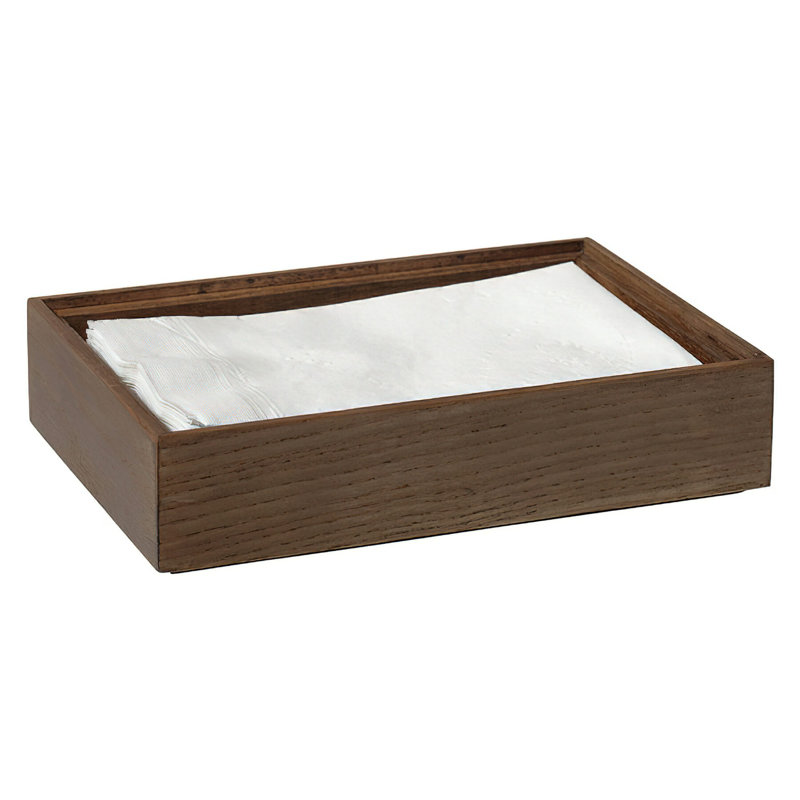 WB-962WD-UR - Boîte de présentation rectangulaire en bois empilable 9 po x 6 po / organisateur de condiments, 2 po de hauteur (convient à MTS-20M, MTS-20L)