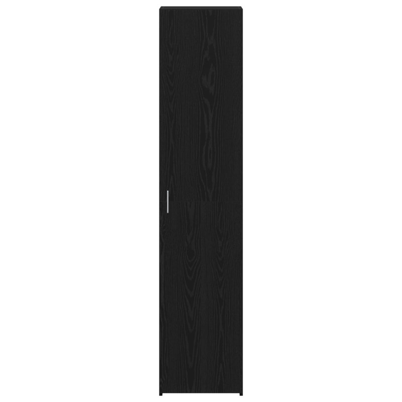 Highboard 40X42.5X185 Cm Engineered Wood, Black Oak