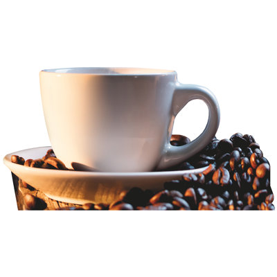 Cup Coffee Beans Cutout Cardboard Standup
