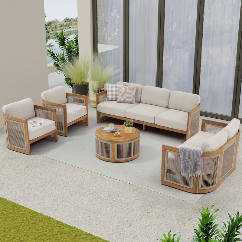 7 - Person Outdoor Seating Group With Cushions