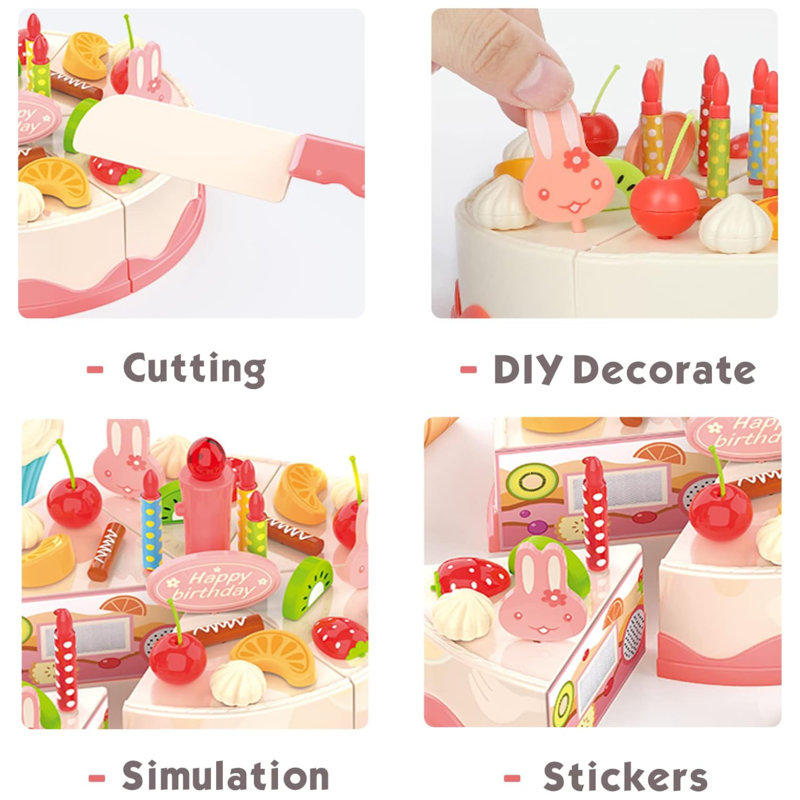 Birthday Cake Toy Preschool Play Food