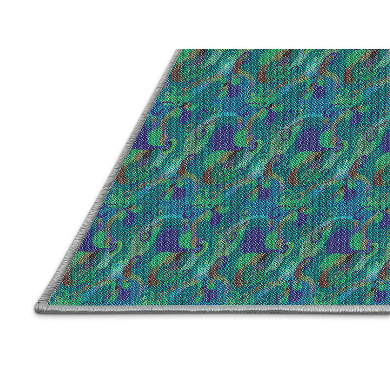 Abstract Indoor Rug, Rectangle 8' x 10'