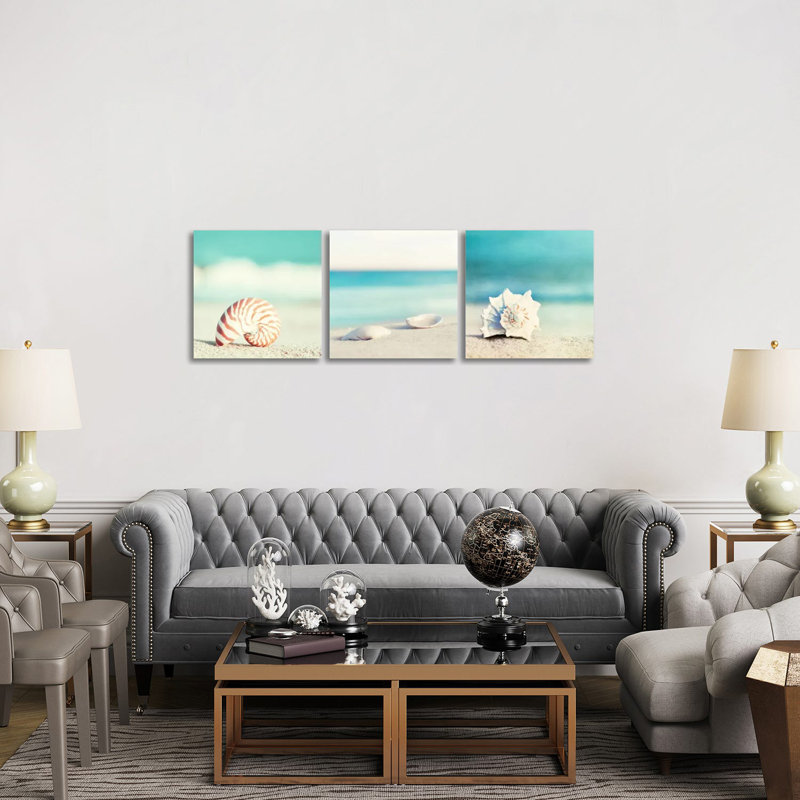 «Paradise Triptych», ensemble d'art mural sur toile tendue (ensemble de 3)