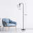 Demerrick 66.1" Arched Floor Lamp with Two LED Bulbs Included and Glass Shade-678859169