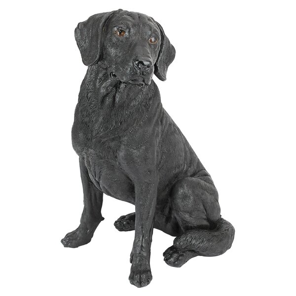 Design Toscano Black Labrador Retriever Dog Statue & Reviews | Wayfair