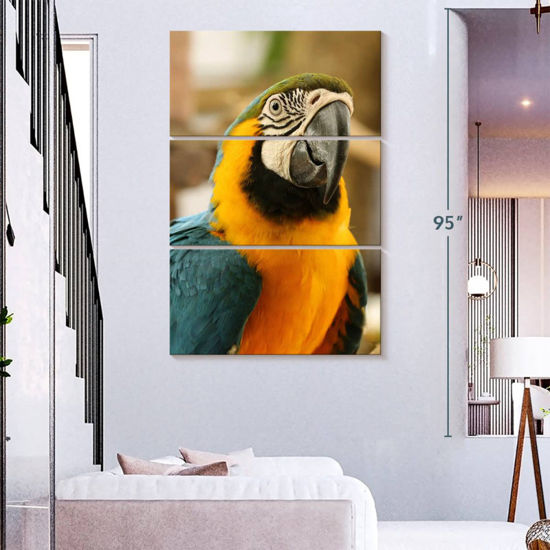 Brampt Exotic Macaw, 74" H x 48" W