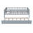 Wood Daybed with Trundle and Fence Guardrails-317973216-317973218