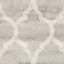Tapis géométrique gris clair / ivoire Ammundsen-747219368