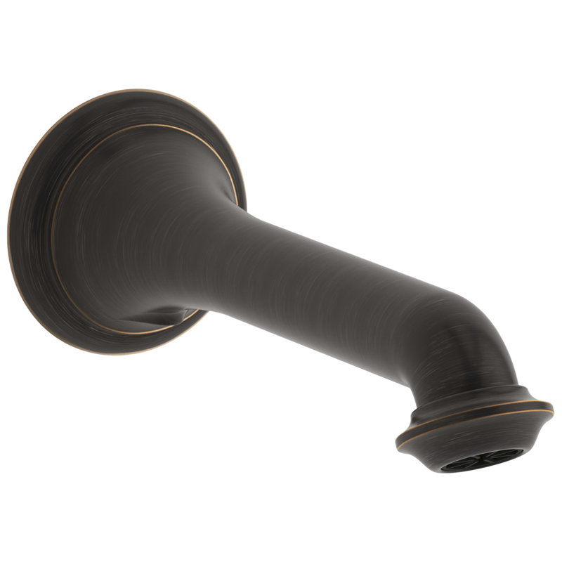 Artifacts Wall-Mount Bath Spout with Turned Design, Oil Rubbed Bronze