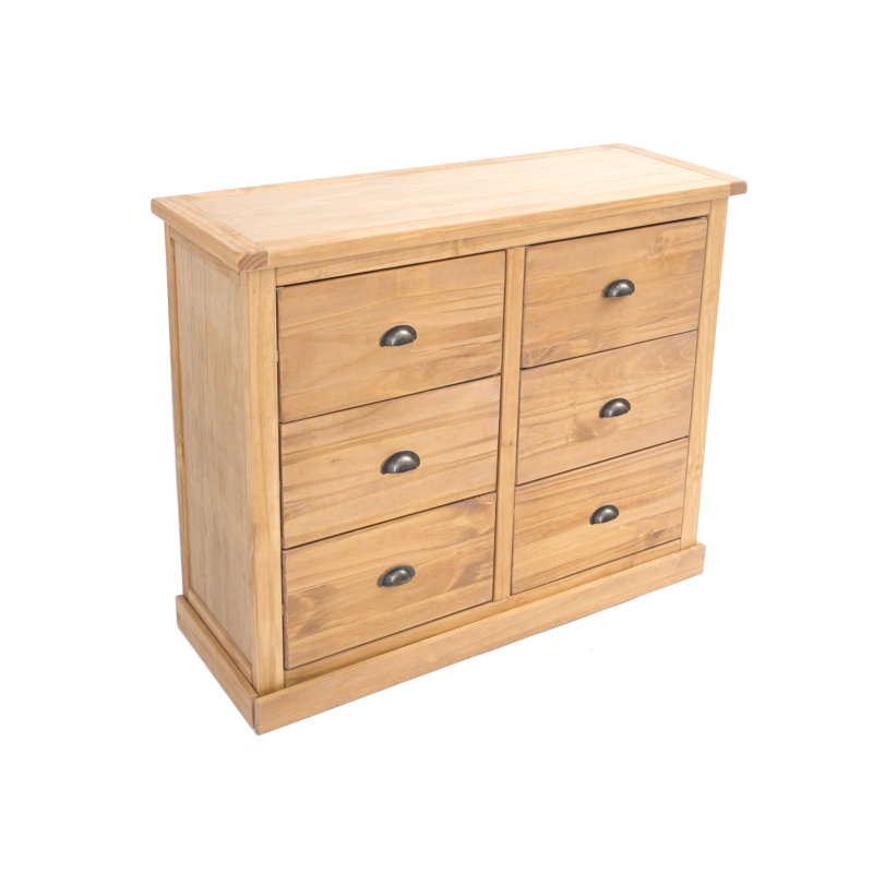 Sarkar 110cm W 6 - Drawer Chest of Drawers
