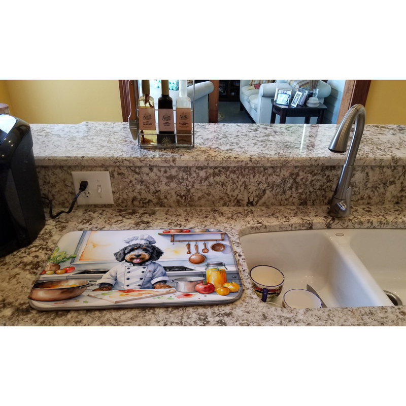 Tapis de séchage Bernedoodle The Chef