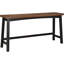 Ensemble de table de bar pour 3 personnes, petit ensemble de table de cuisine avec îlot de cuisine avec 3 tabourets de selle, ensemble de table de salle à manger 4 pièces pour coin-repas, salon, appartement, comptoir, noir / brun