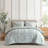 -Piece Bedding Sets, Full Polyester Comforter and Sheet Set, Modern Green