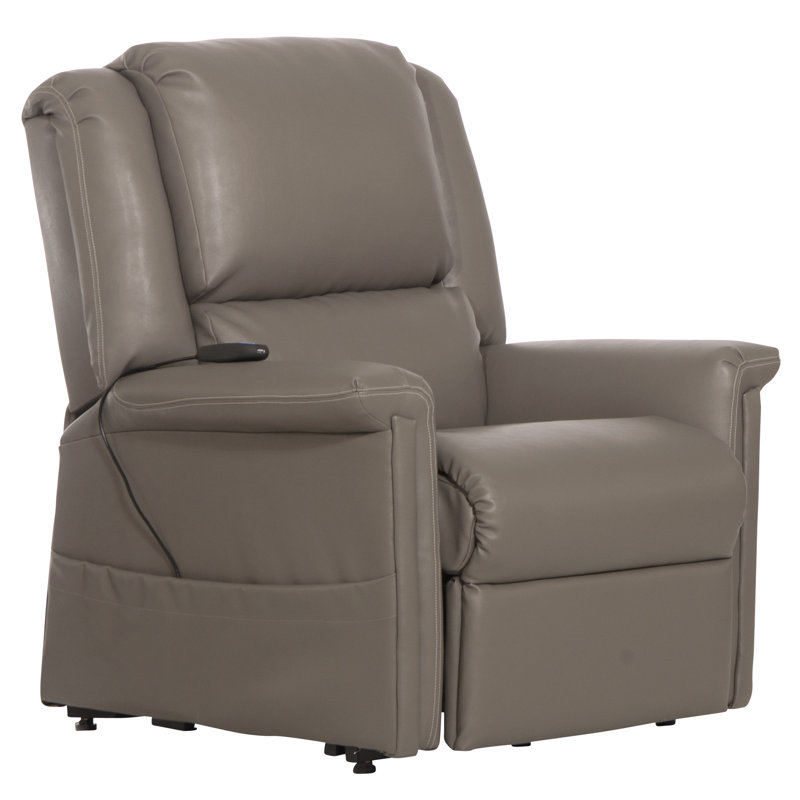 Fauteuil inclinable électrique en polyuréthane désinfectable Huggard, 100% polyester gris