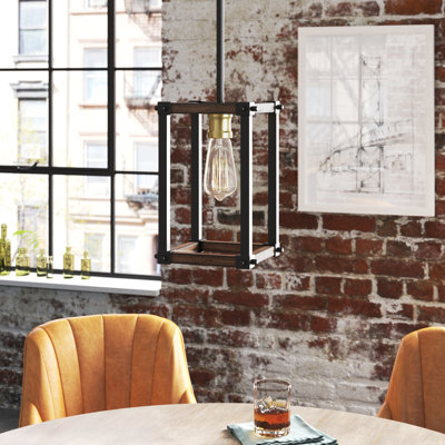 Luminaire suspendu simple à 1 lumière Charles