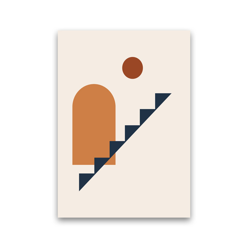 Minimal Geo - Print, No Framed, 30cm H x 21cm W x 1cm D