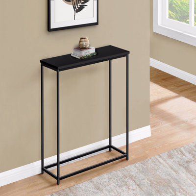 Accent Table Console Entryway Narrow Sofa Living Room Bedroom Metal Laminate