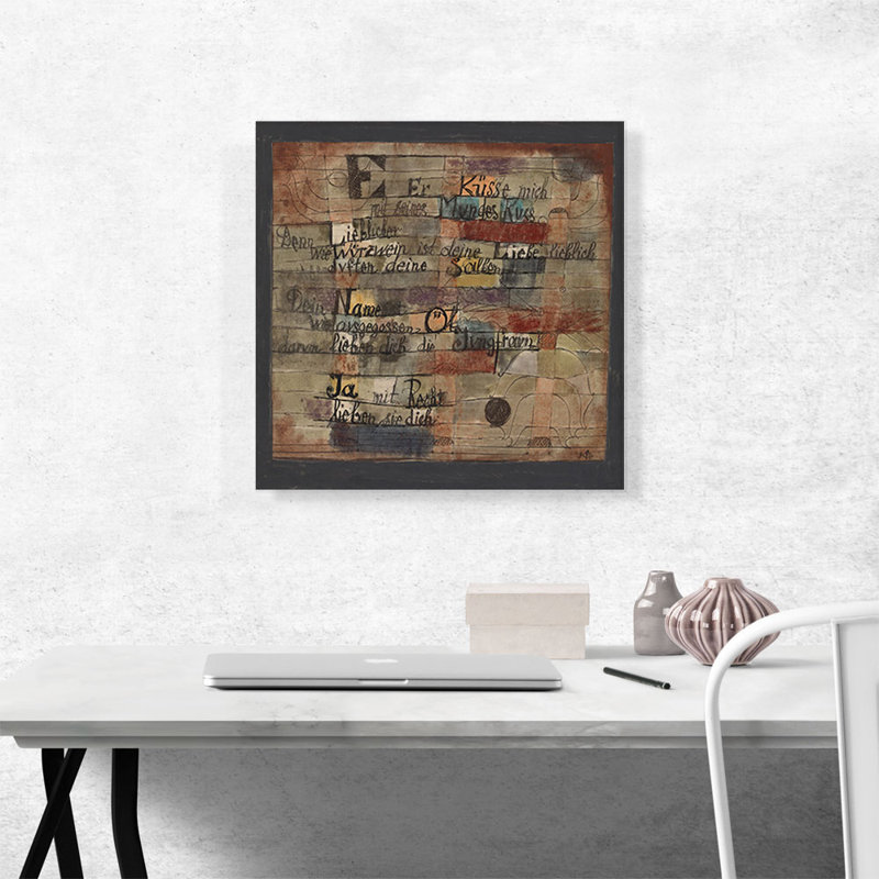 «From the Song ofsons - Version II 1921» par Paul Klee - reproduction d'art sur toile tendue, H 18 po x l 18 po x P 0,75 po