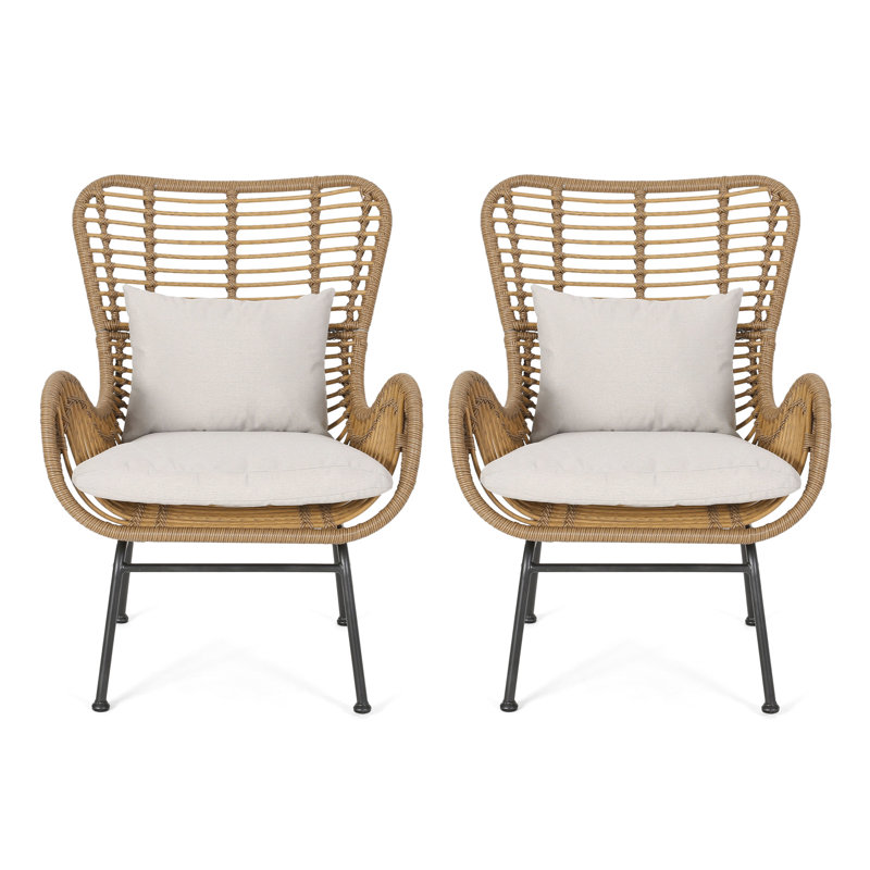 Cycling Chair With Seat And Stable Metal Structure - Beige + Brown Stylish Seating Long-Lasting Cushions Frame