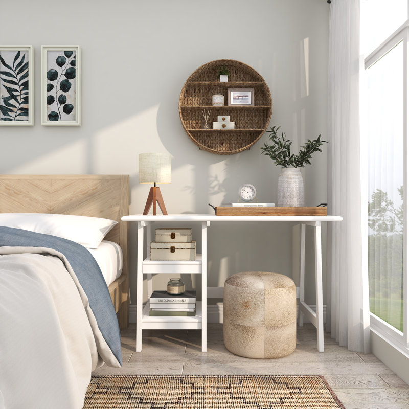Sasha 3 Piece Circle Rattan Tiered Shelf