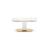 Cameo Elliptical Top Extendable Table