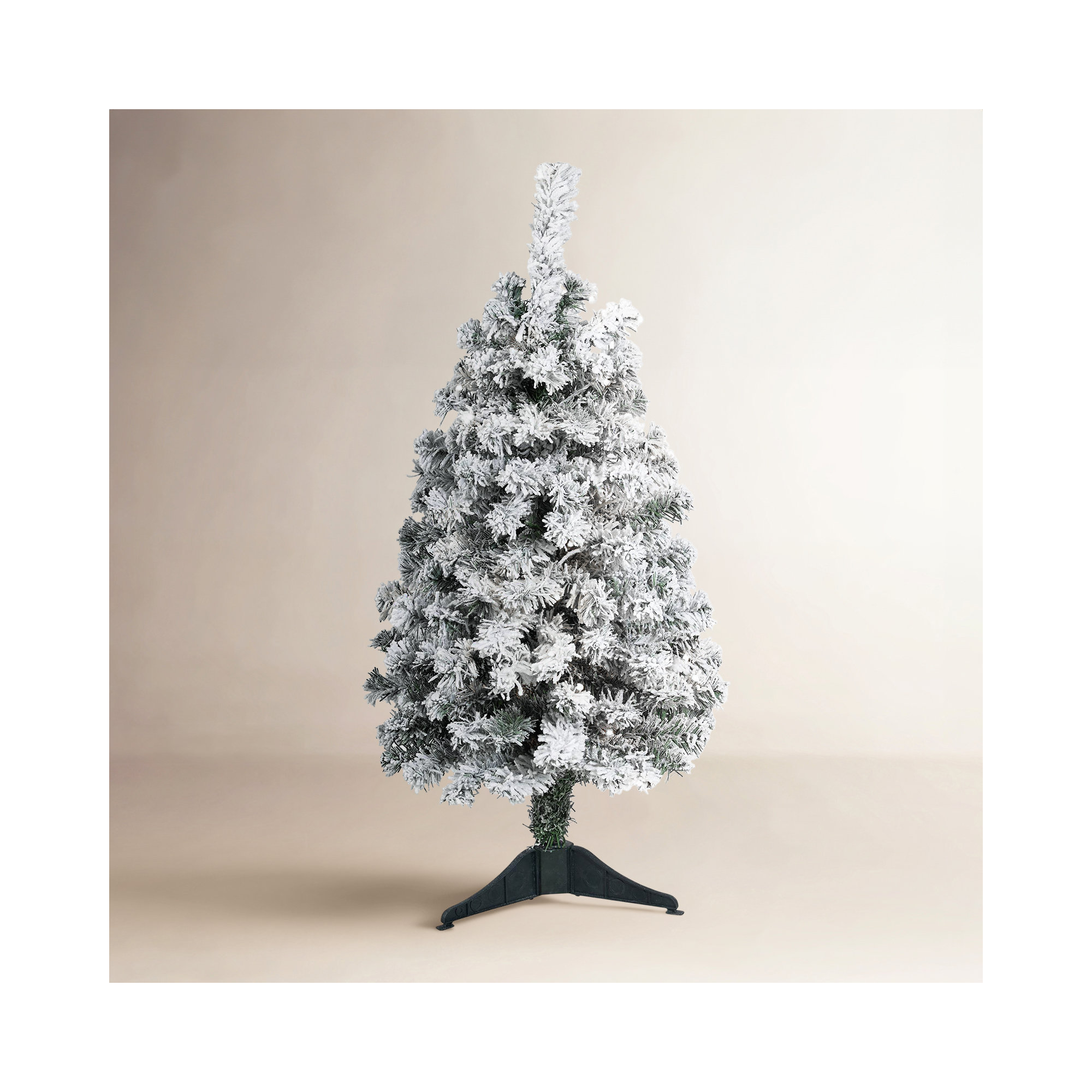 Lighted Artificial Spruce Christmas Tree, 4' H