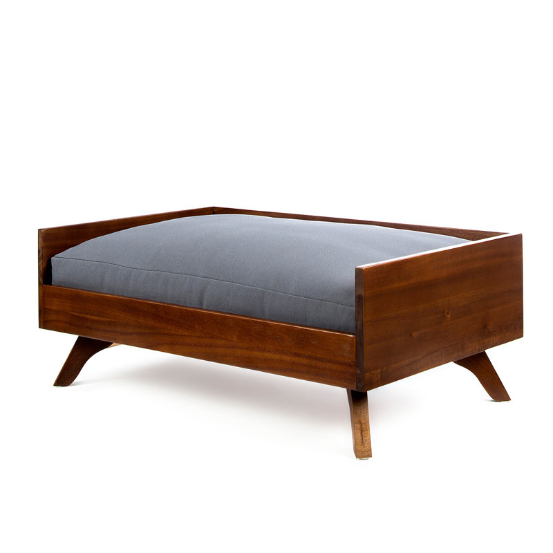 SOLID WOOD DOG BED