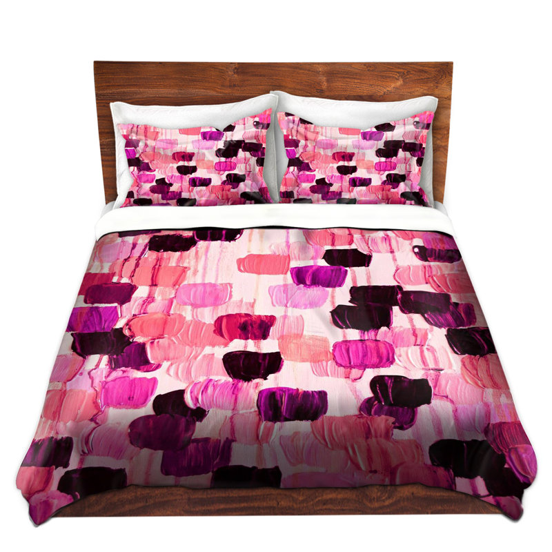 Ensemble de housse de couette fleur brush, 1 housse simple + 1 taie standard