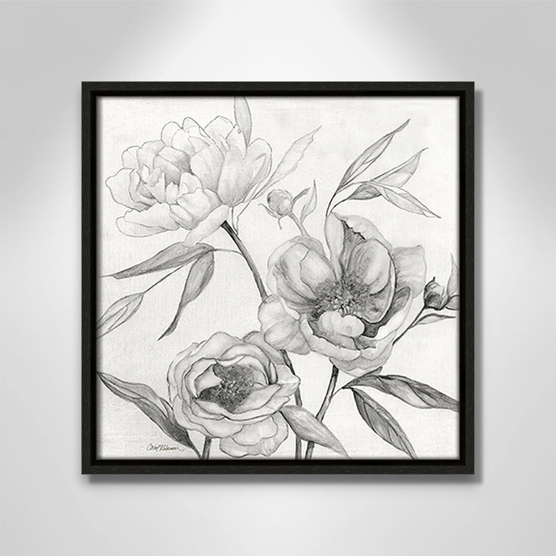 Collection Linen Peony, H 13,5 po x l 13,5 po x P 2 po, Espresso